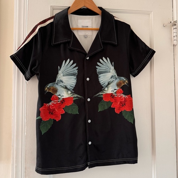 Profound Aesthetic  Flying Birds Short Sleeves Shirt - Picture 2 of 11